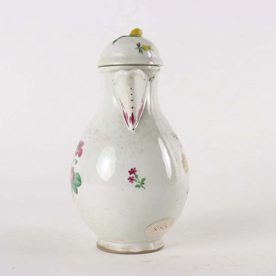 Ancient Coffee Pot White Porcelain Vienna '700 Painted Ceramic - Austria Late 18th century | Antiques | Ceramics Products