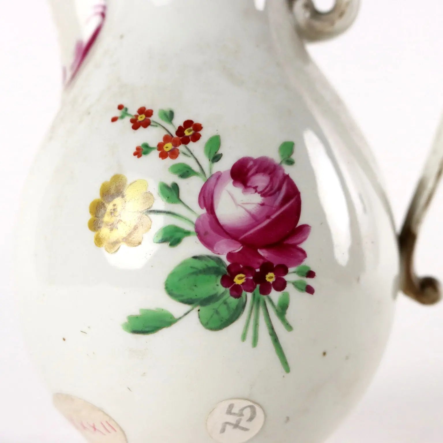 Ancient Coffee Pot White Porcelain Vienna '700 Painted Ceramic - Austria Late 18th century | Antiques | Ceramics Products