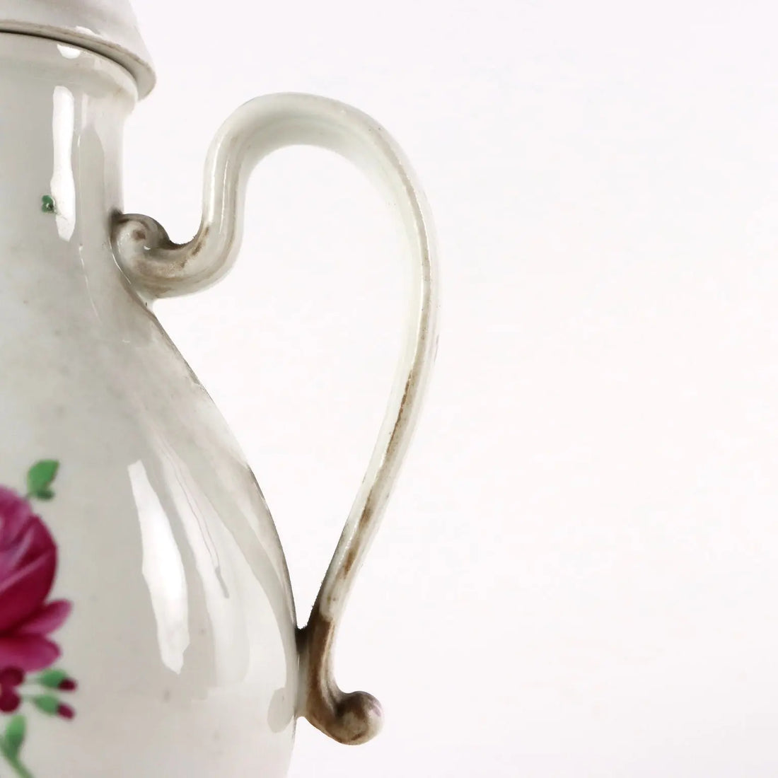 Ancient Coffee Pot White Porcelain Vienna '700 Painted Ceramic - Austria Late 18th century | Antiques | Ceramics Products