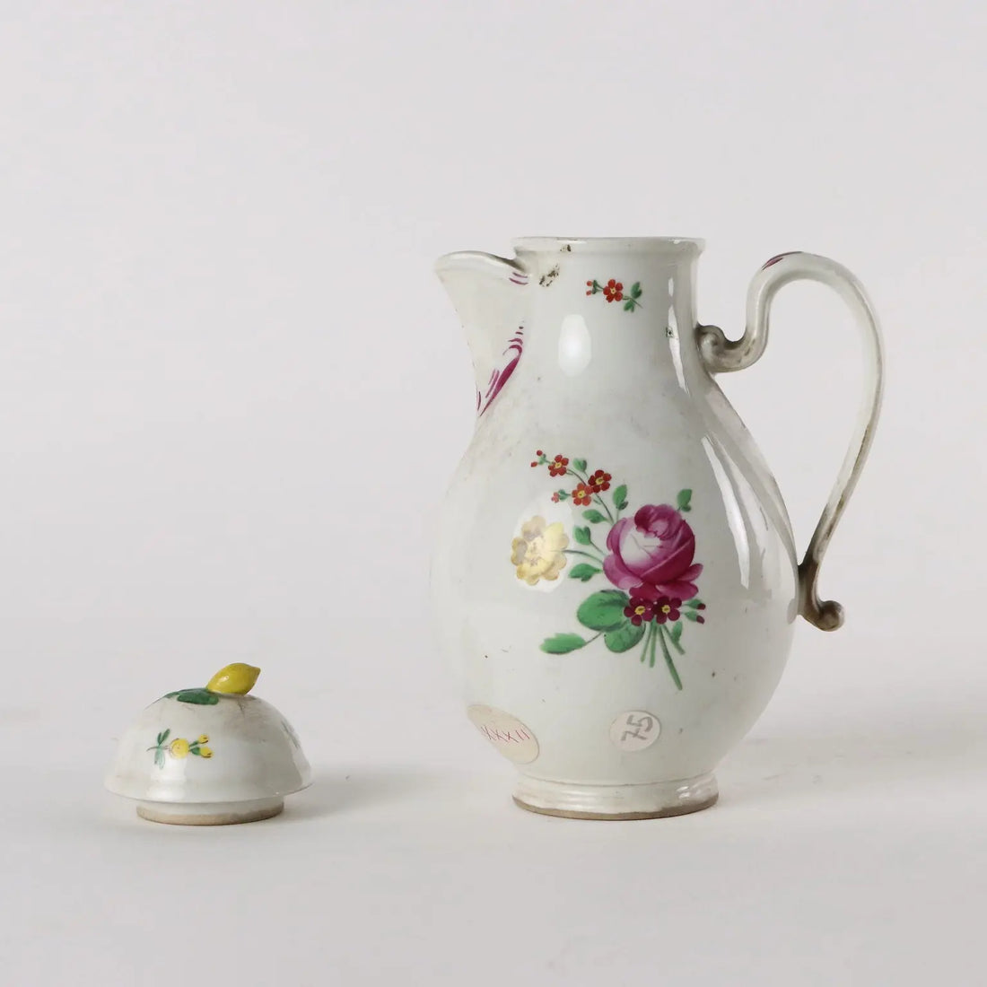 Ancient Coffee Pot White Porcelain Vienna '700 Painted Ceramic - Austria Late 18th century | Antiques | Ceramics Products
