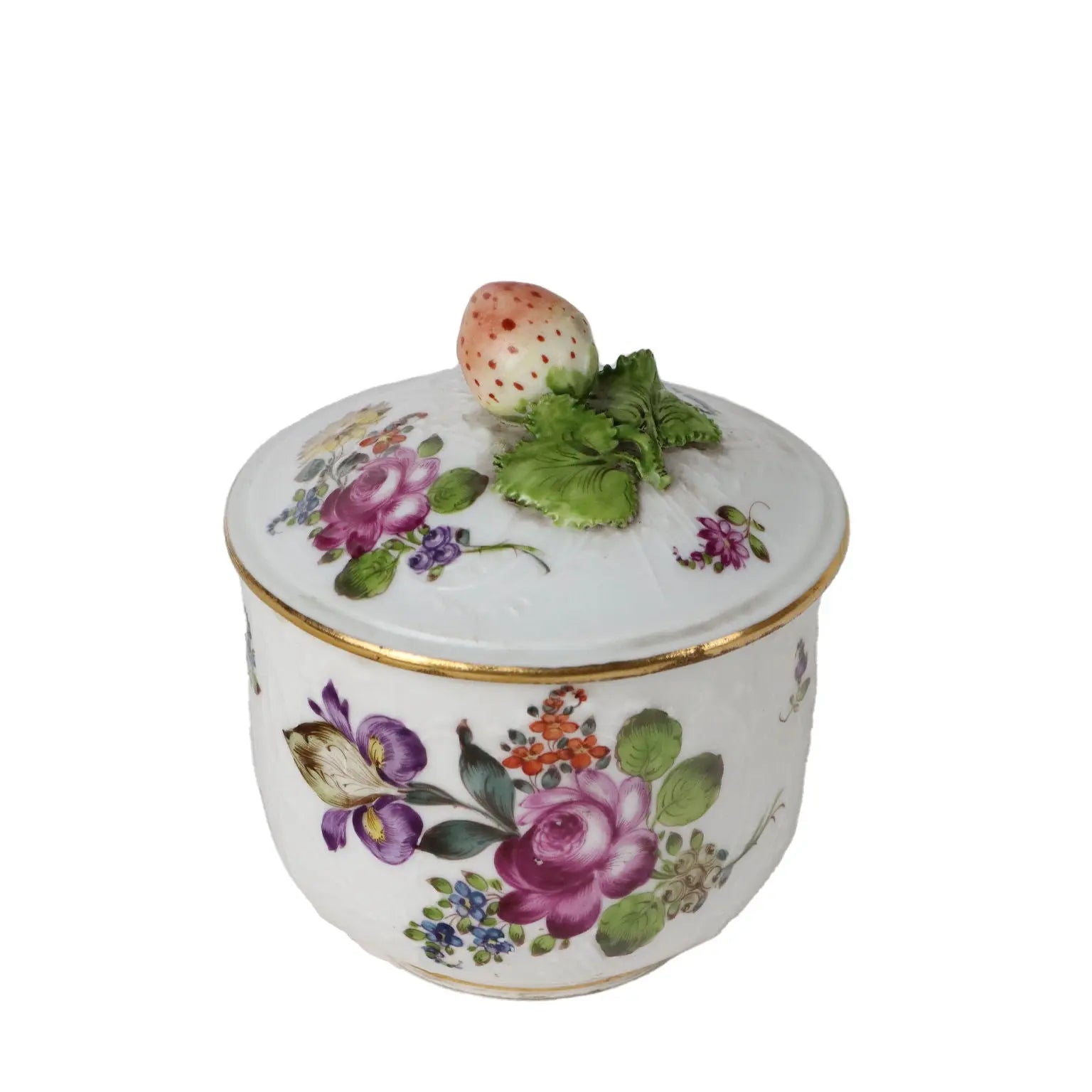 Ancient Sugar Bowl White Porcelain Europe '800 Painted Ceramics - Europe, XIX Century | Antiques | Ceramics Products