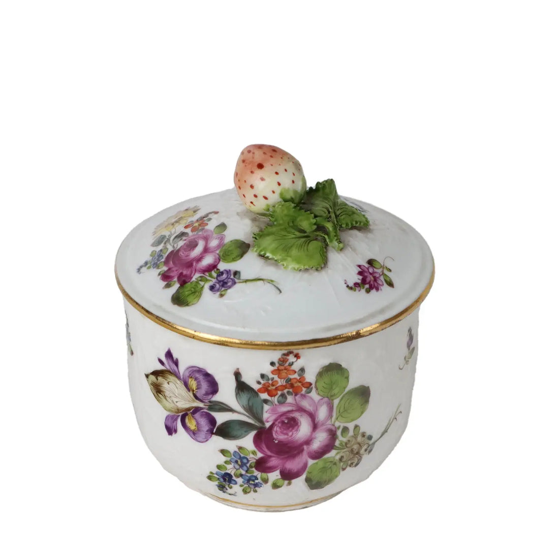 Ancient Sugar Bowl White Porcelain Europe '800 Painted Ceramics - Europe, XIX Century | Antiques | Ceramics Products