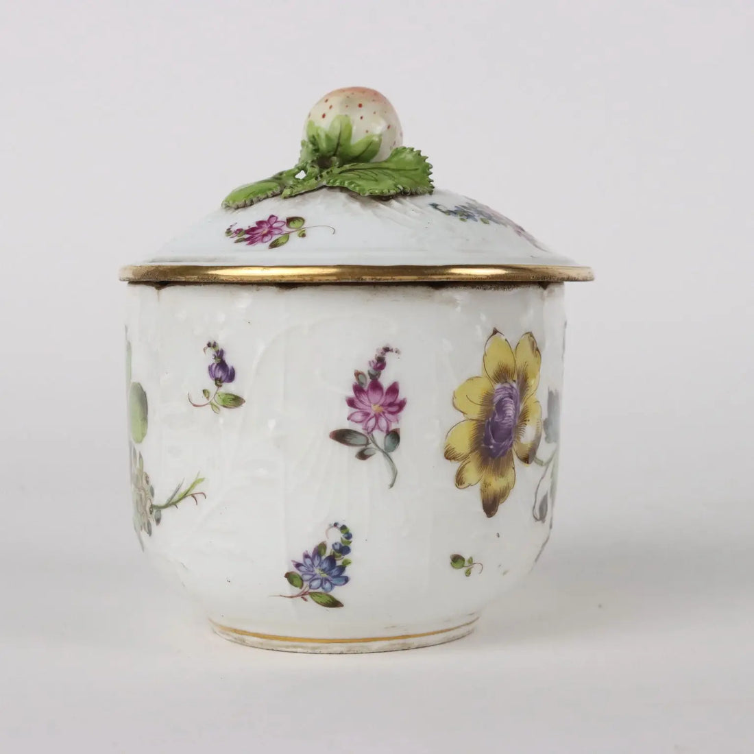 Ancient Sugar Bowl White Porcelain Europe '800 Painted Ceramics - Europe, XIX Century | Antiques | Ceramics Products