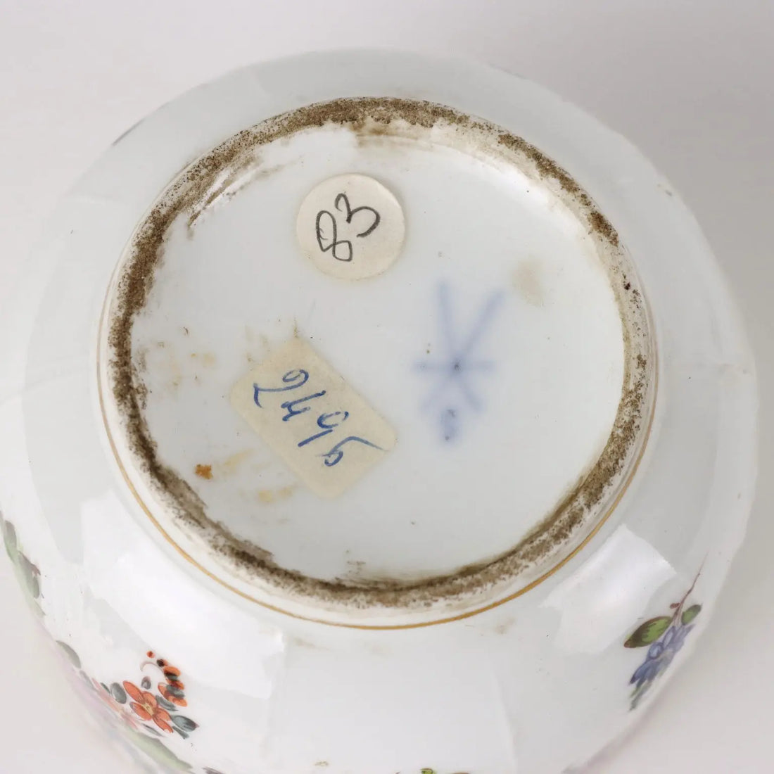 Ancient Sugar Bowl White Porcelain Europe '800 Painted Ceramics - Europe, XIX Century | Antiques | Ceramics Products