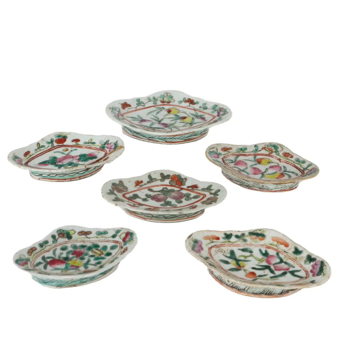 Group of 6 Saucers Porcelain China XIX Century - China Late Qing Era (1644-1911) | Antiques | Ceramics Products