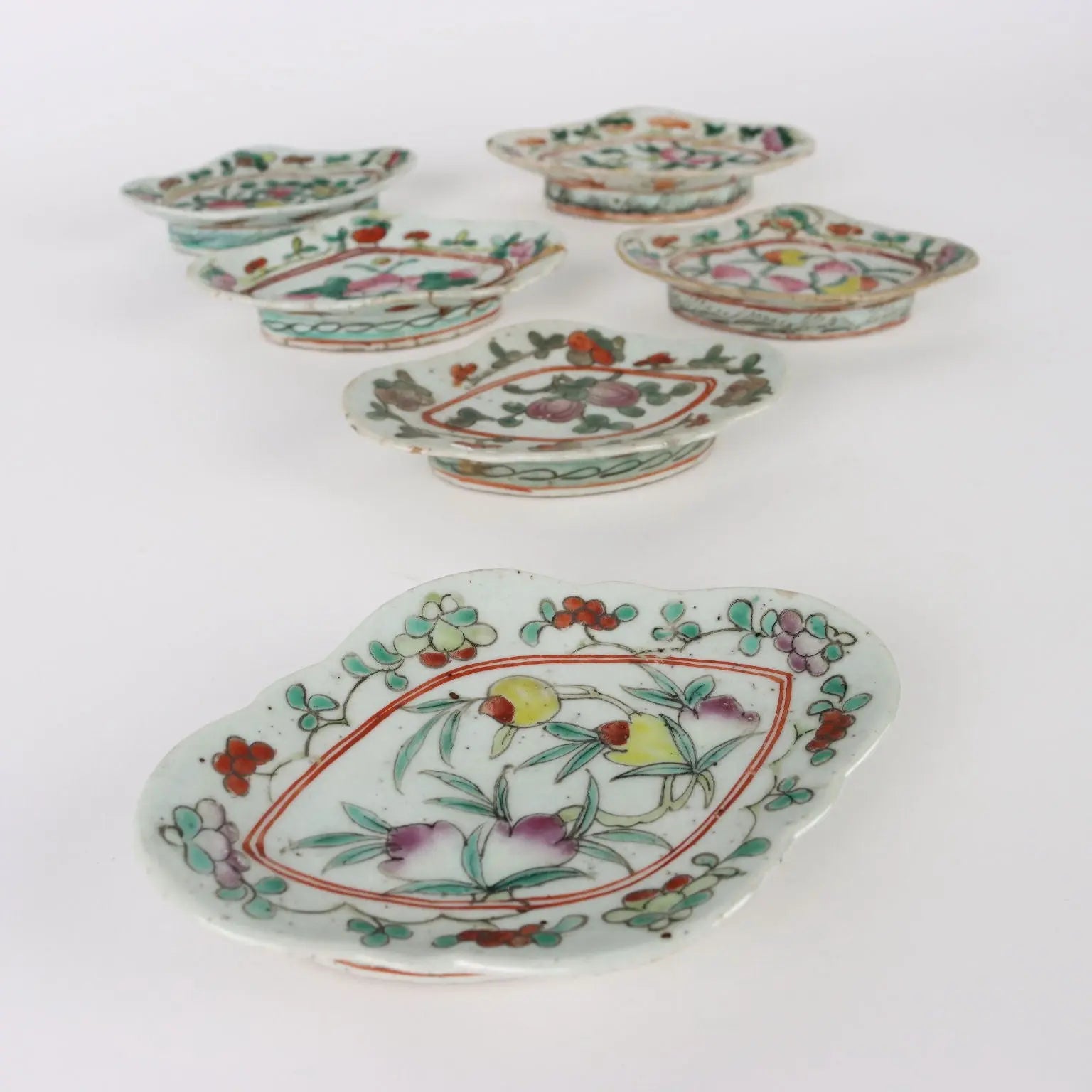 Group of 6 Saucers Porcelain China XIX Century - China Late Qing Era (1644-1911) | Antiques | Ceramics Products