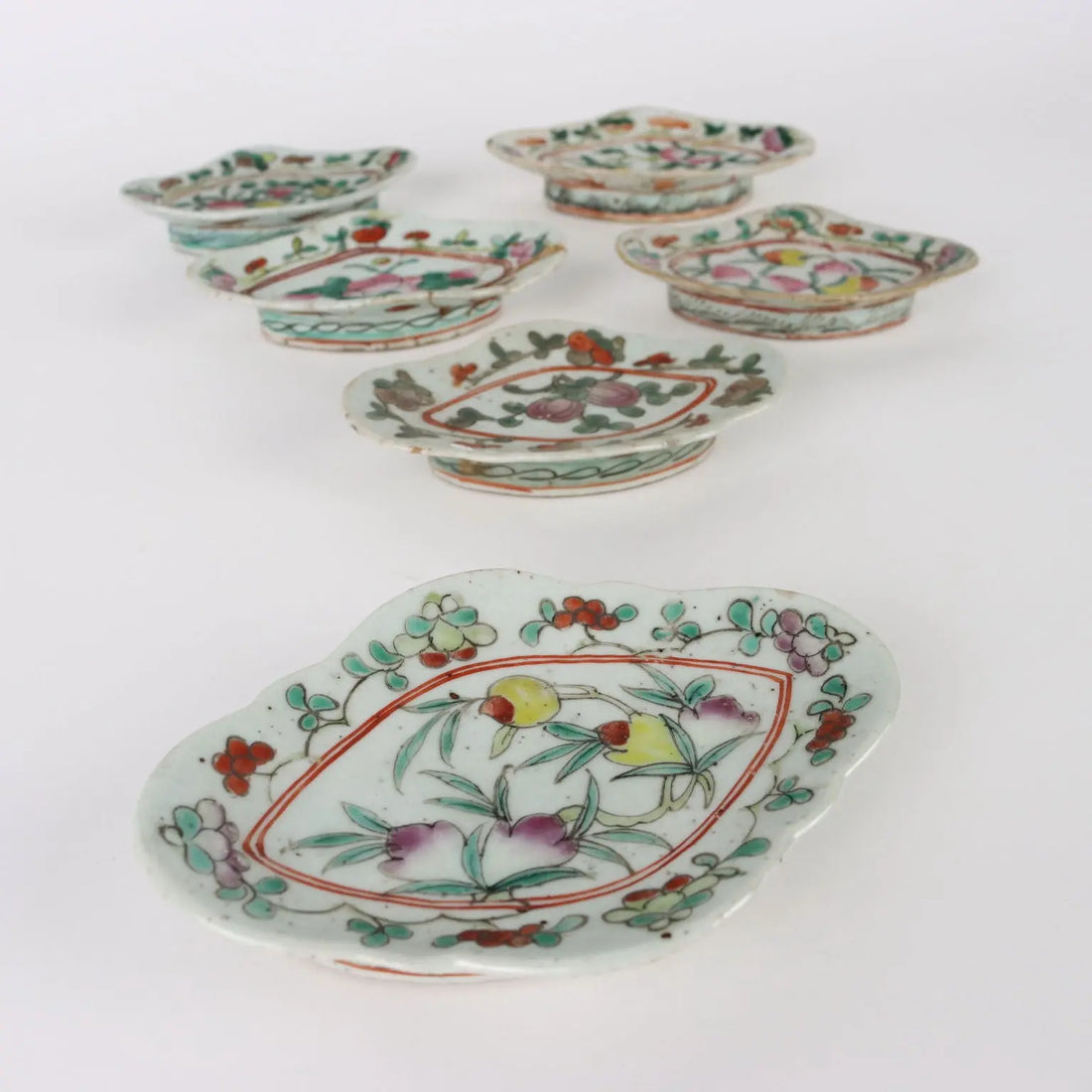 Group of 6 Saucers Porcelain China XIX Century - China Late Qing Era (1644-1911) | Antiques | Ceramics Products