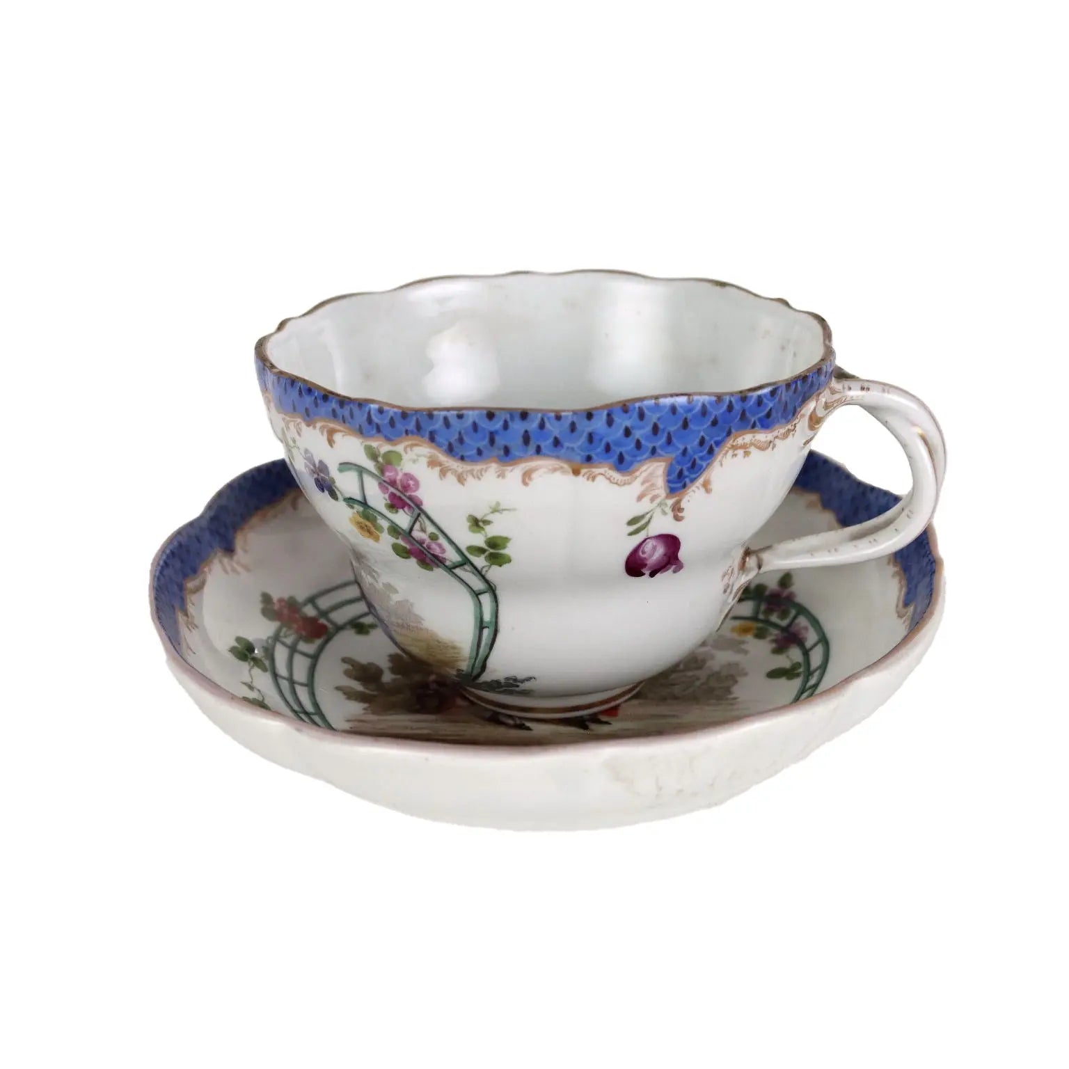 Ancient Cup Meissen Porcelain Germany '700 Saucer Ancient Ceramic - Germany, 1740 ca. | Antiques | Ceramics Products