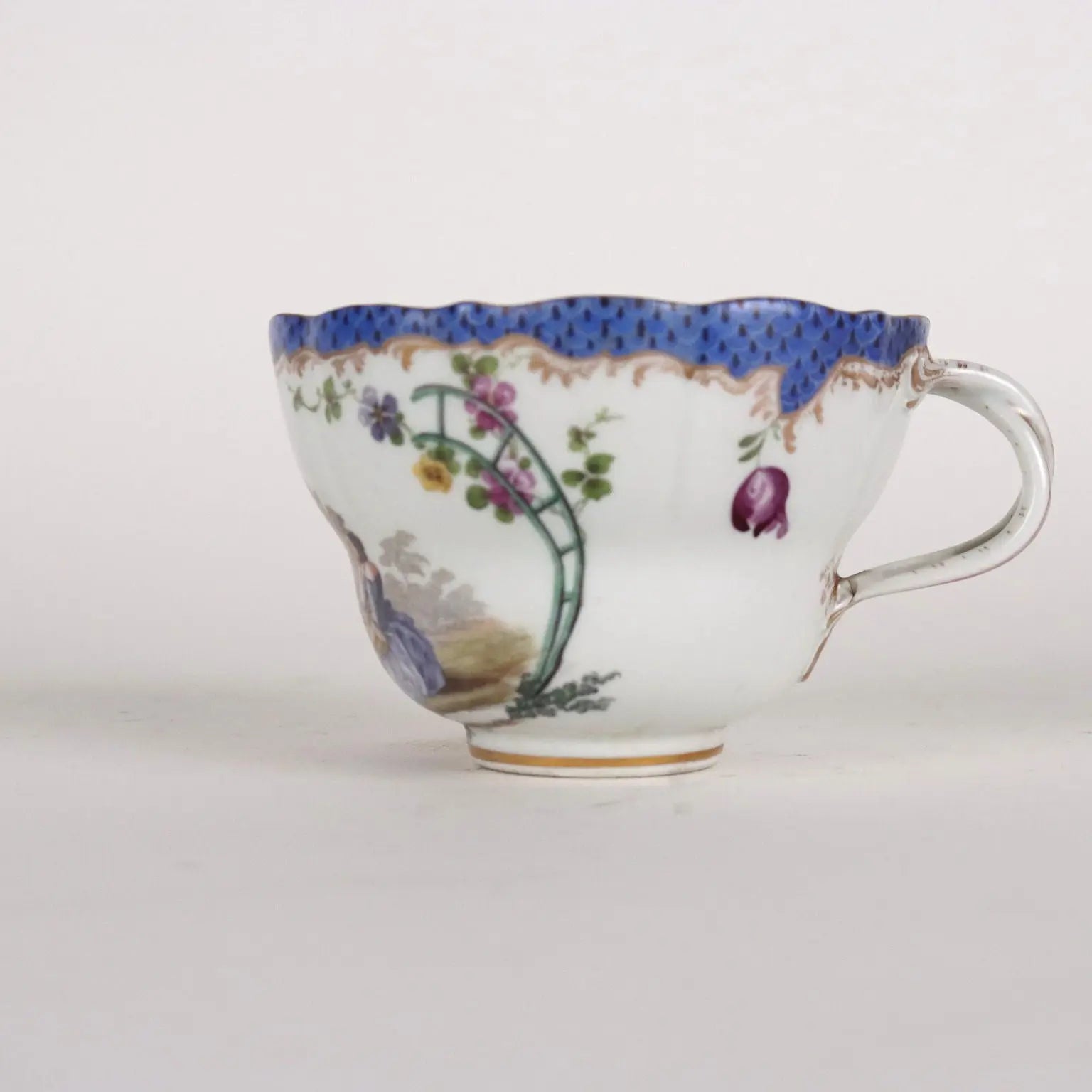Ancient Cup Meissen Porcelain Germany '700 Saucer Ancient Ceramic - Germany, 1740 ca. | Antiques | Ceramics Products