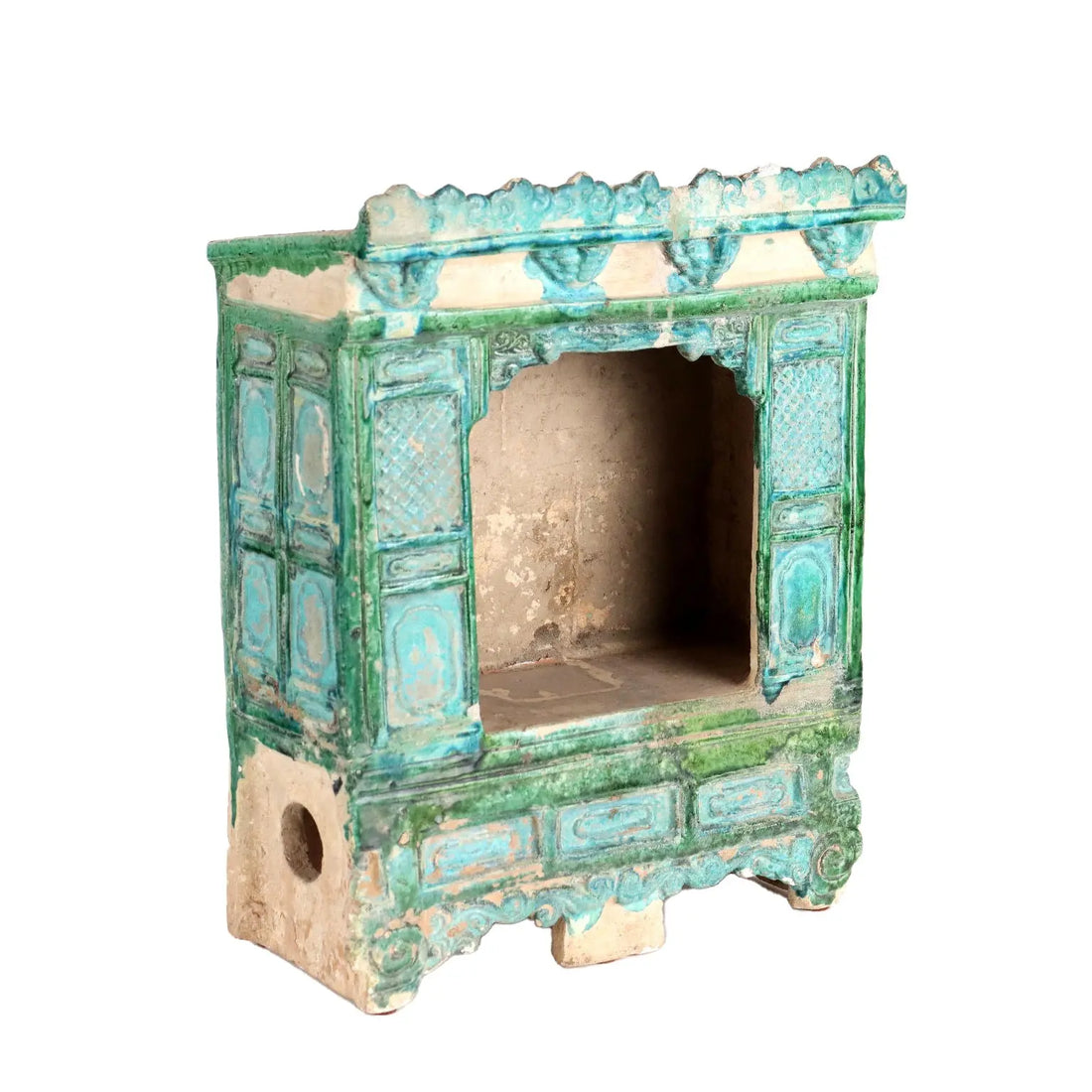 In Scale Temple Glazed Ceramic China Ming Era (1368-1644) - China, Ming Era (1368-1644) | Antiques | Ceramics Products