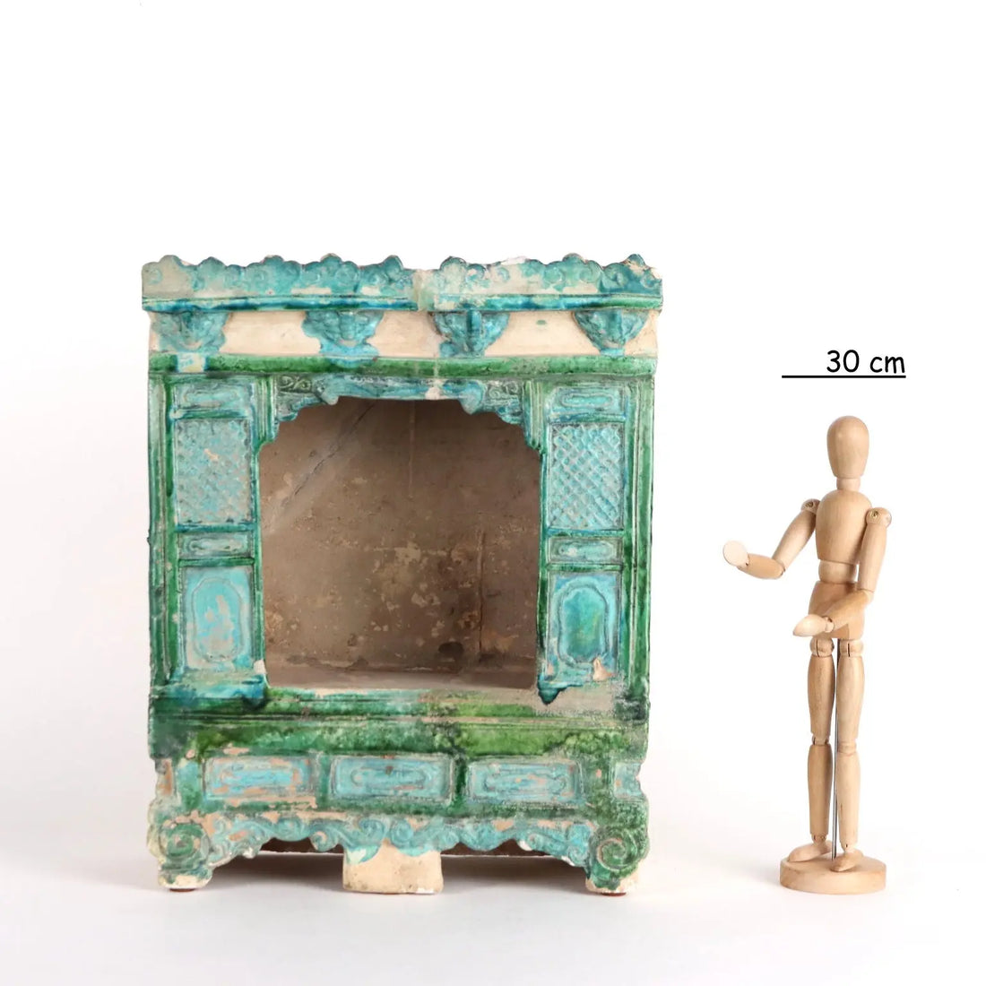 In Scale Temple Glazed Ceramic China Ming Era (1368-1644) - China, Ming Era (1368-1644) | Antiques | Ceramics Products