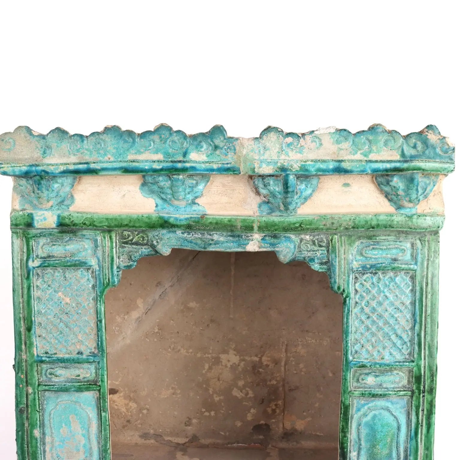 In Scale Temple Glazed Ceramic China Ming Era (1368-1644) - China, Ming Era (1368-1644) | Antiques | Ceramics Products