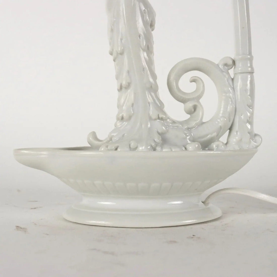 Pair of Neoclassical Style Lamps Porcelain Italy XX Century - Italy 20th century | Antiques | Ceramics Products