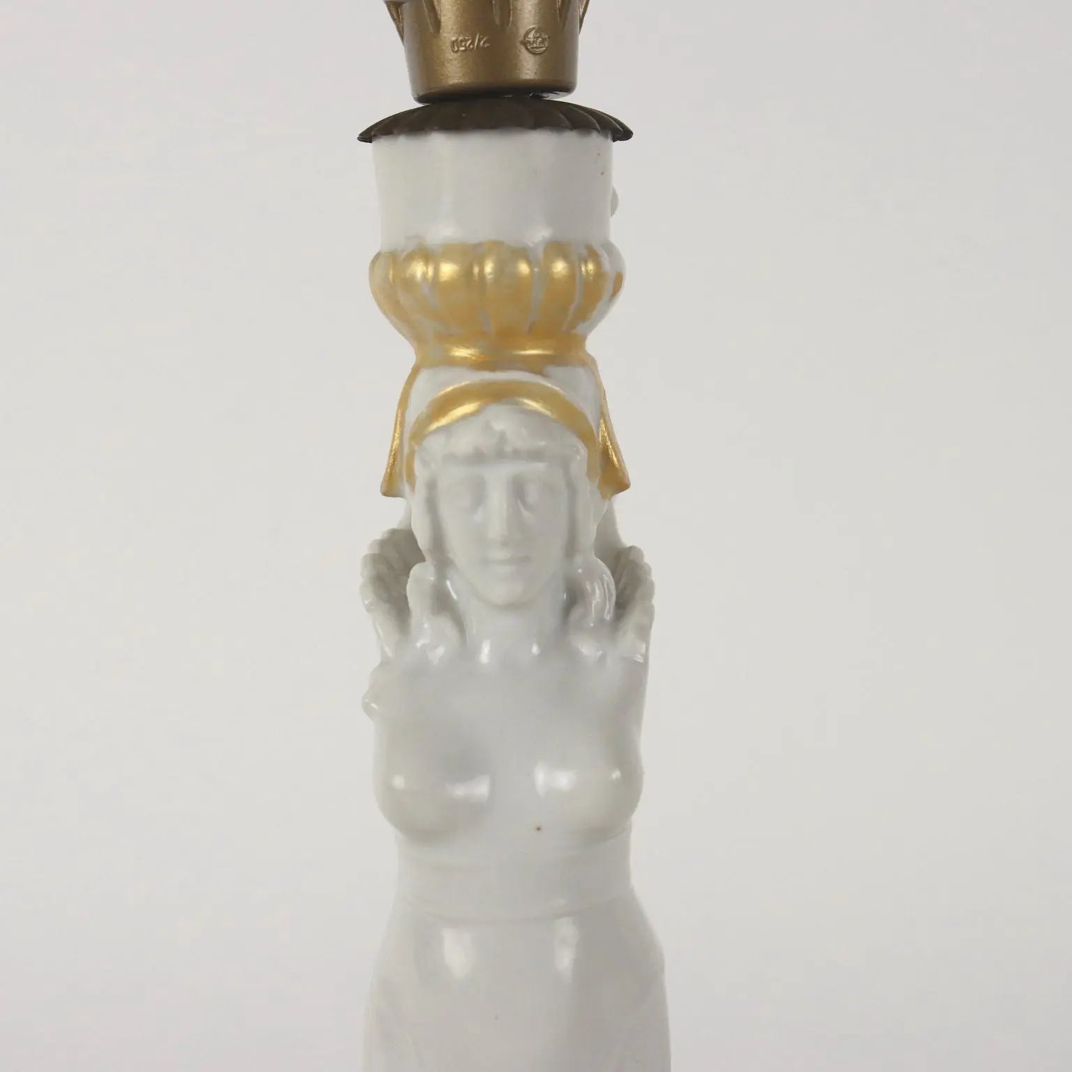 Pair of Neoclassical Style Lamps Porcelain Italy XX Century - Italy 20th century | Antiques | Ceramics Products