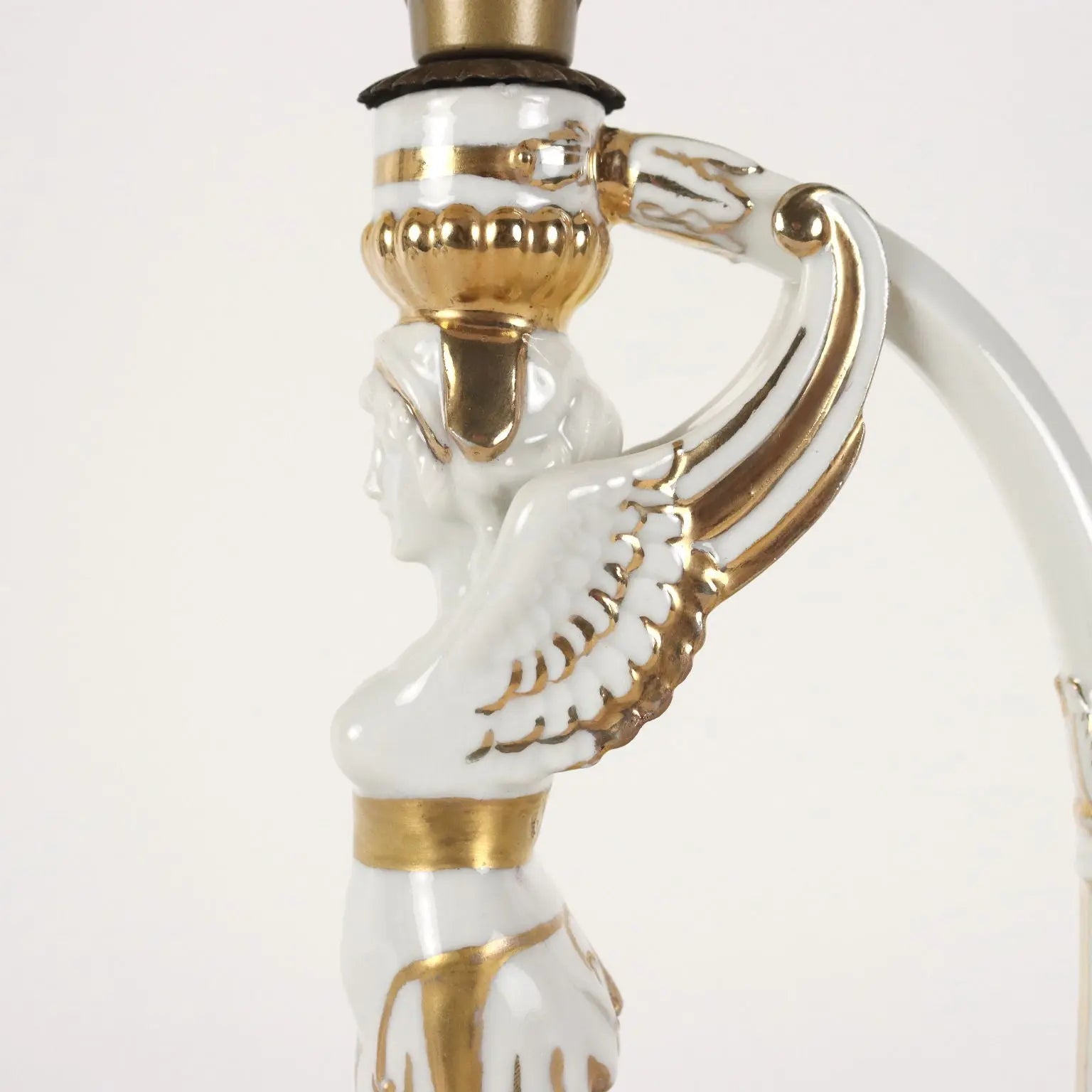 Pair of Neoclassical Style Lamps Porcelain Italy XX Century - Italy 20th century | Antiques | Ceramics Products