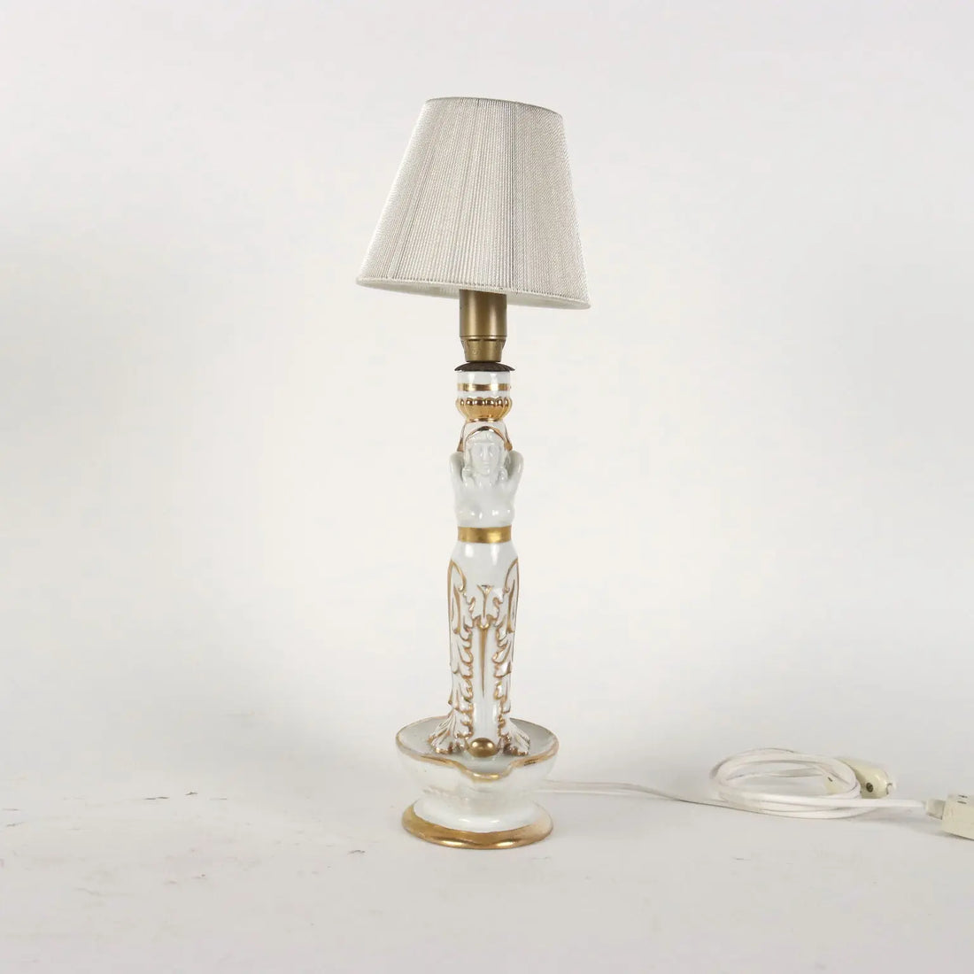 Pair of Neoclassical Style Lamps Porcelain Italy XX Century - Italy 20th century | Antiques | Ceramics Products