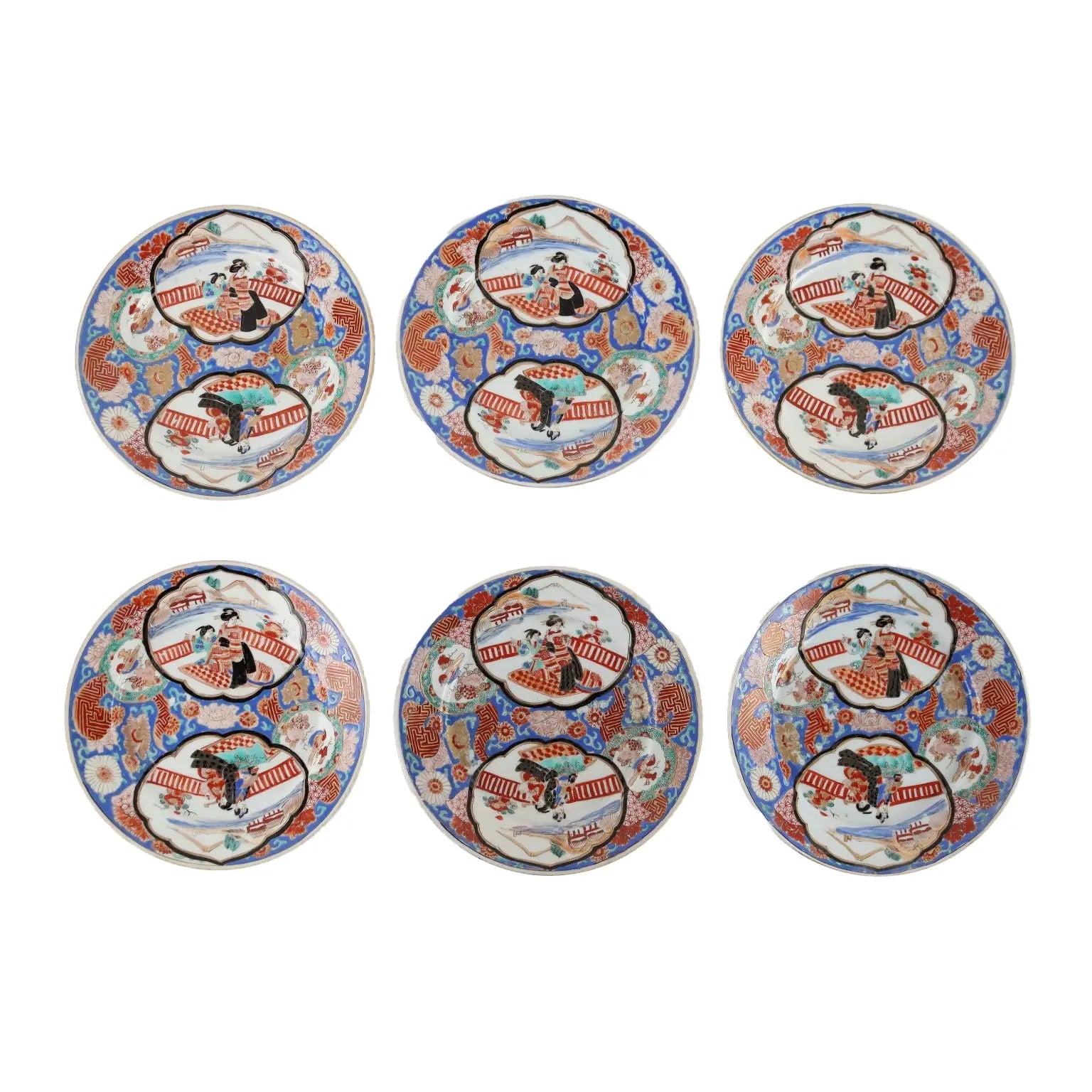 Group of 6 Plates Porcelain Japan XIX-XX Century - Japan, Meiji era | Antiques | Ceramics Products