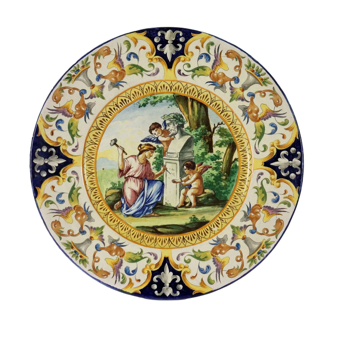 Parade Plate Ceramic Neo-Renaissance Italy XX Century - Italy, Early '900 | Antiques | Ceramics Products