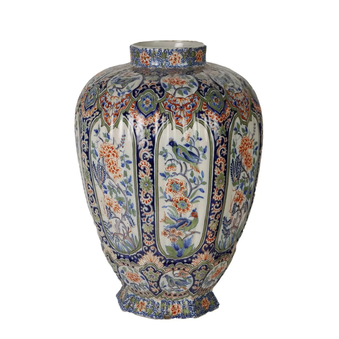 Ancient Vase Fully Decorated with Plants in Ceramic XX Century - France, 1920s | Antiques | Ceramics Products