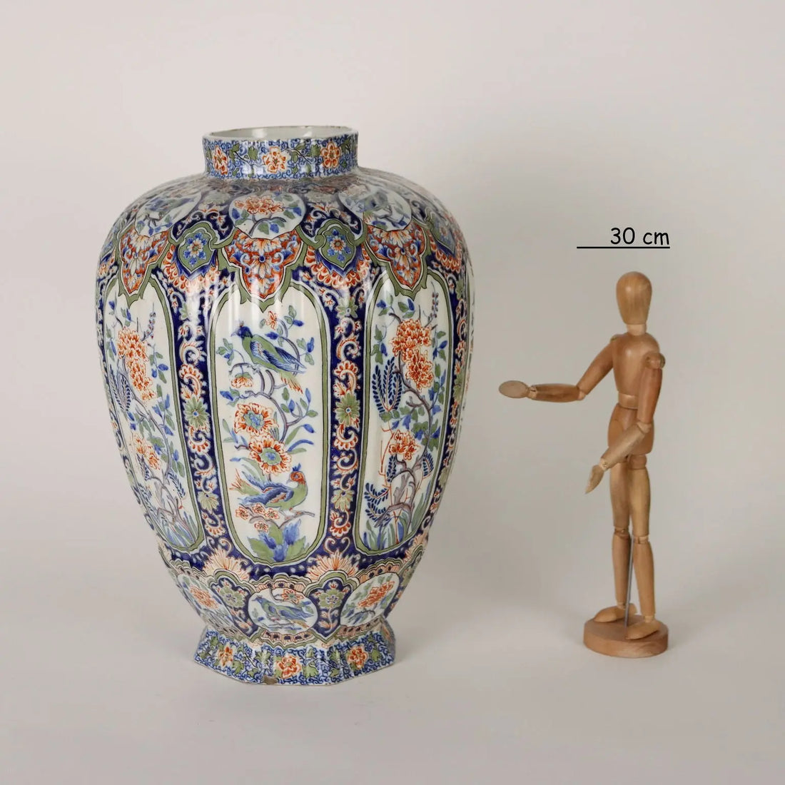 Ancient Vase Fully Decorated with Plants in Ceramic XX Century - France, 1920s | Antiques | Ceramics Products