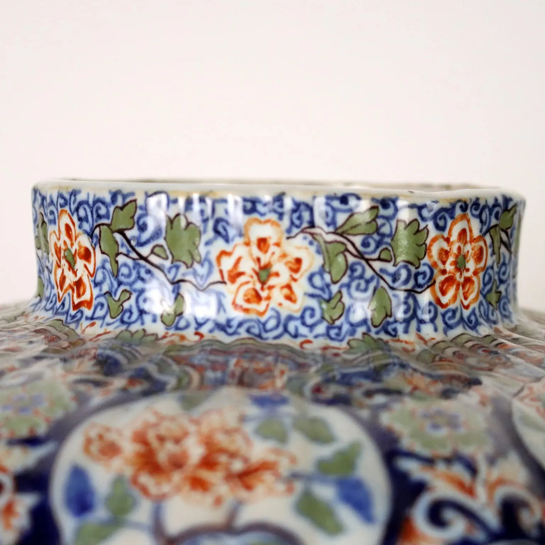 Ancient Vase Fully Decorated with Plants in Ceramic XX Century - France, 1920s | Antiques | Ceramics Products