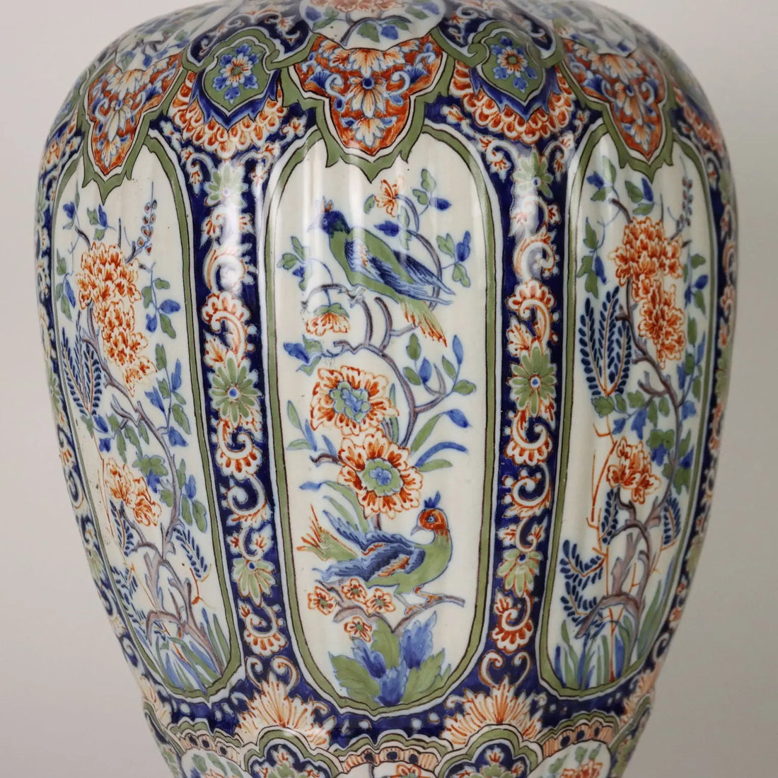 Ancient Vase Fully Decorated with Plants in Ceramic XX Century - France, 1920s | Antiques | Ceramics Products