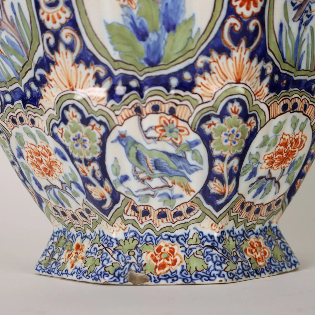 Ancient Vase Fully Decorated with Plants in Ceramic XX Century - France, 1920s | Antiques | Ceramics Products