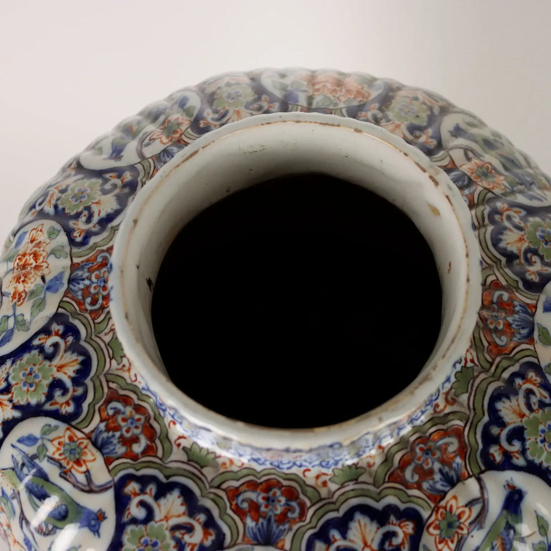 Ancient Vase Fully Decorated with Plants in Ceramic XX Century - France, 1920s | Antiques | Ceramics Products