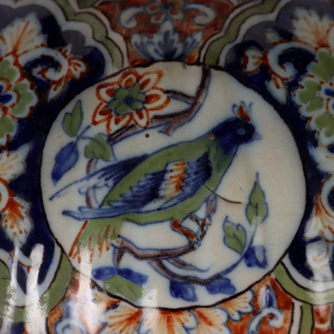 Ancient Vase Fully Decorated with Plants in Ceramic XX Century - France, 1920s | Antiques | Ceramics Products