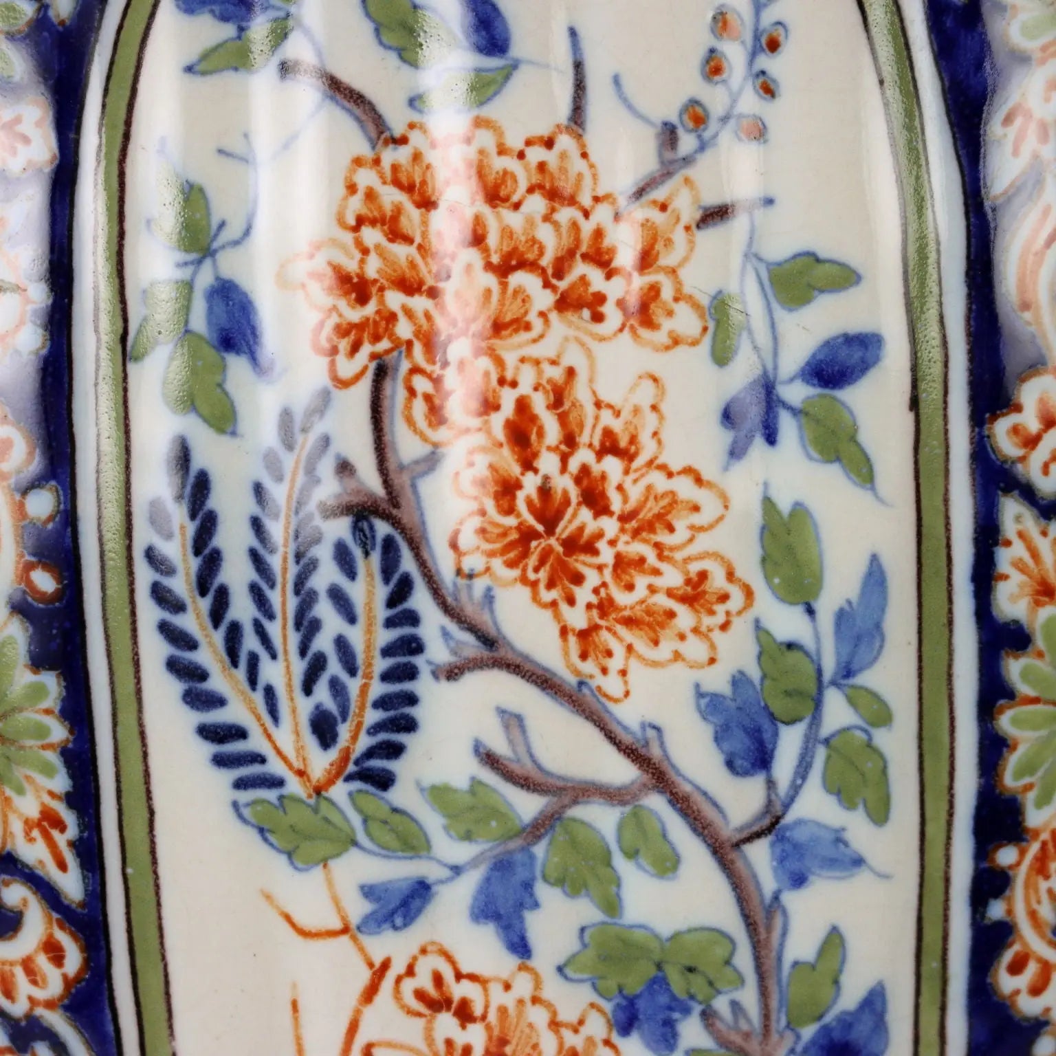 Ancient Vase Fully Decorated with Plants in Ceramic XX Century - France, 1920s | Antiques | Ceramics Products