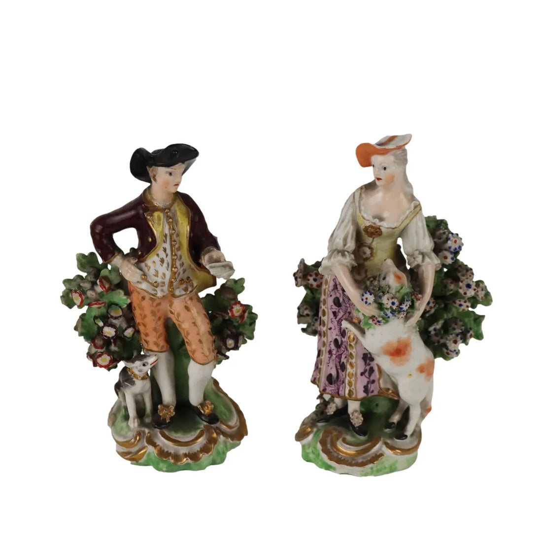 Ancient Porcelain Sculptures Europe '800 Multi-Colored Painted Ceramic - Europe XIX Century | Antiques | Ceramics Products