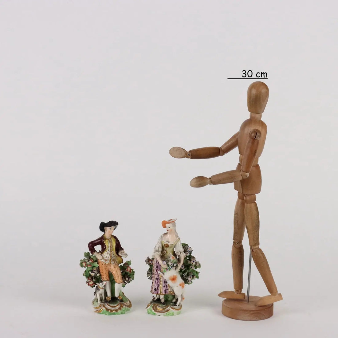 Ancient Porcelain Sculptures Europe '800 Multi-Colored Painted Ceramic - Europe XIX Century | Antiques | Ceramics Products