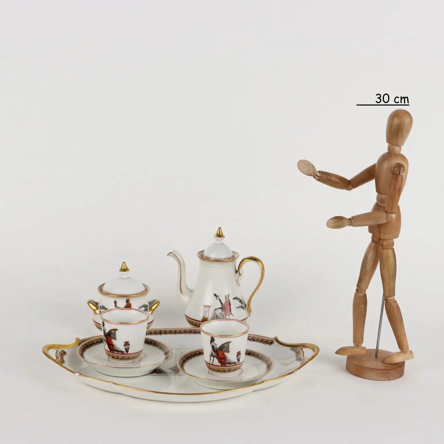 Ancient Tête à Tête Coffee Set Ginori Porcelain 1880 ca - Italy, 1880 ca. | Antiques | Ceramics Products