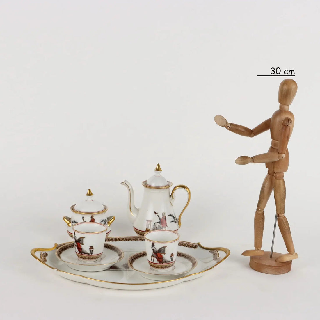 Ancient Tête à Tête Coffee Set Ginori Porcelain 1880 ca - Italy, 1880 ca. | Antiques | Ceramics Products