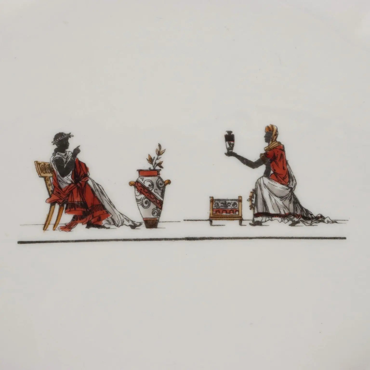 Ancient Tête à Tête Coffee Set Ginori Porcelain 1880 ca - Italy, 1880 ca. | Antiques | Ceramics Products