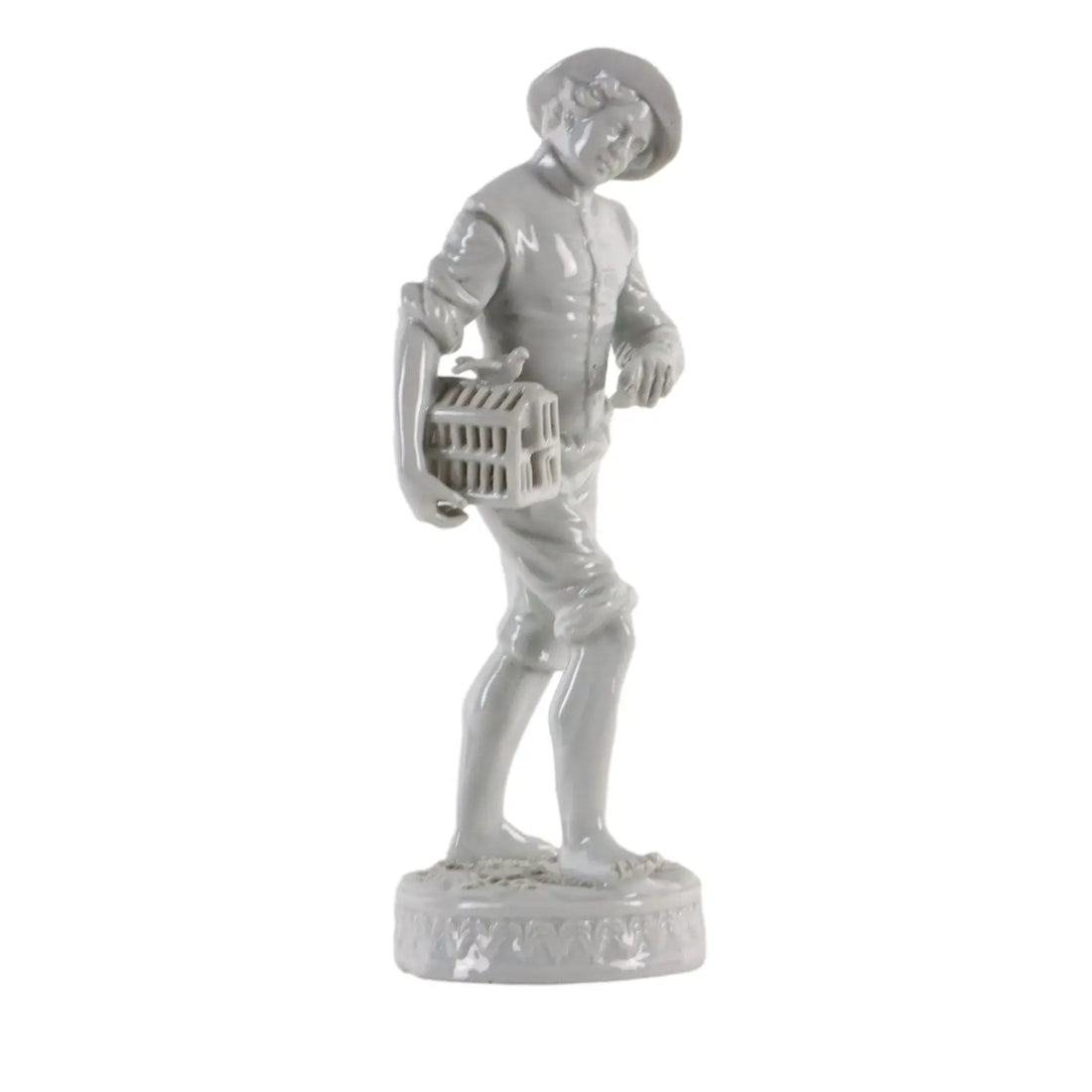 Ancient Sculpture Young Boy with Case Late '800 White Porcelain - Italy Late 19th century | Antiques | Ceramics Products