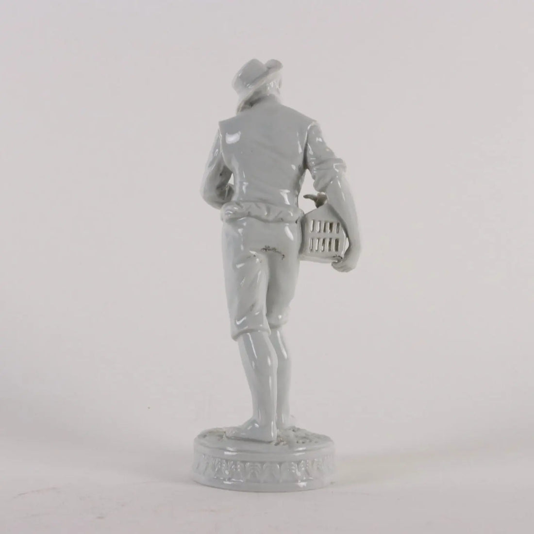 Ancient Sculpture Young Boy with Case Late '800 White Porcelain - Italy Late 19th century | Antiques | Ceramics Products