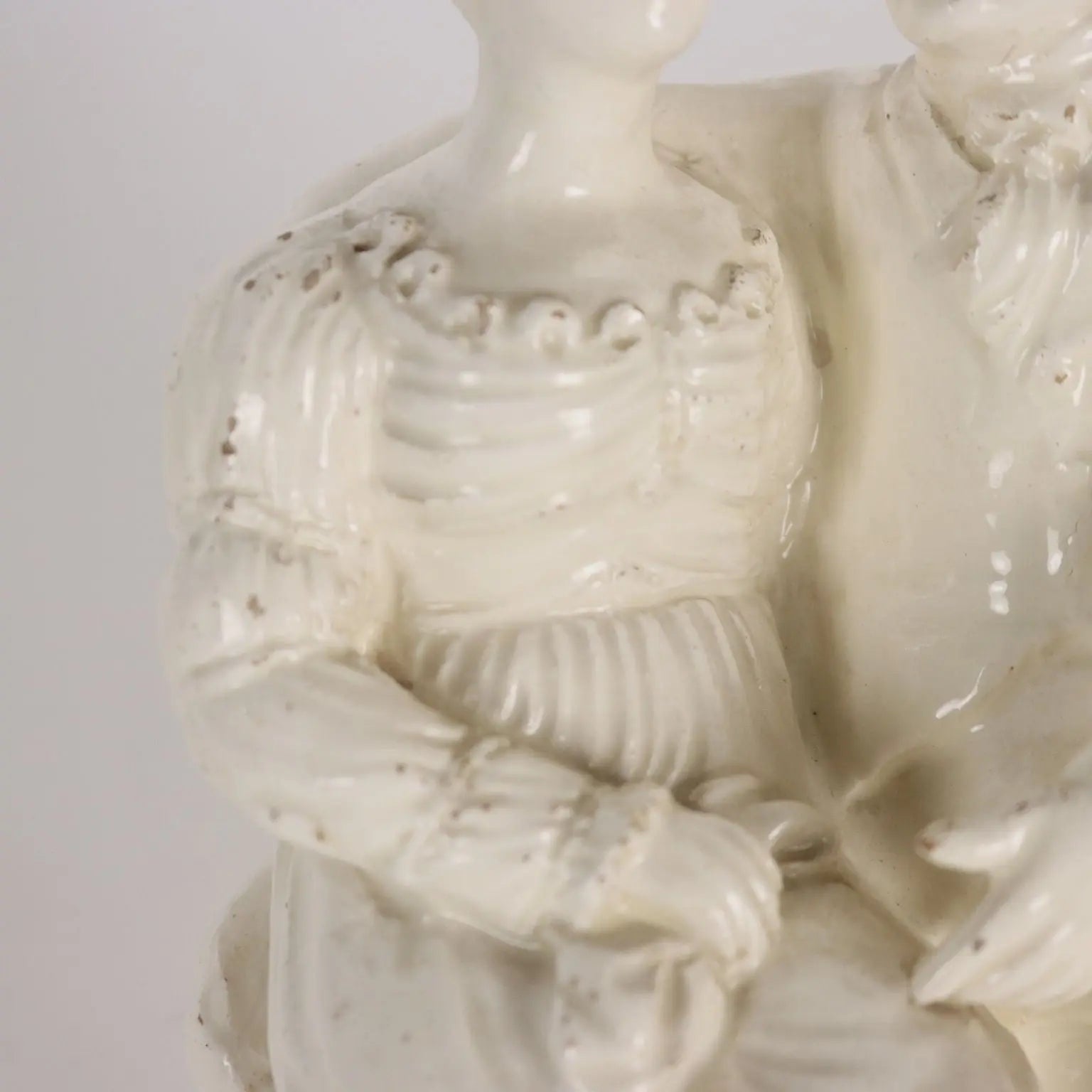 Ancient Sculpture Gallant Couple Venetian Manufacture '800 - Italy, Mid XIX Century | Antiques | Ceramics Products