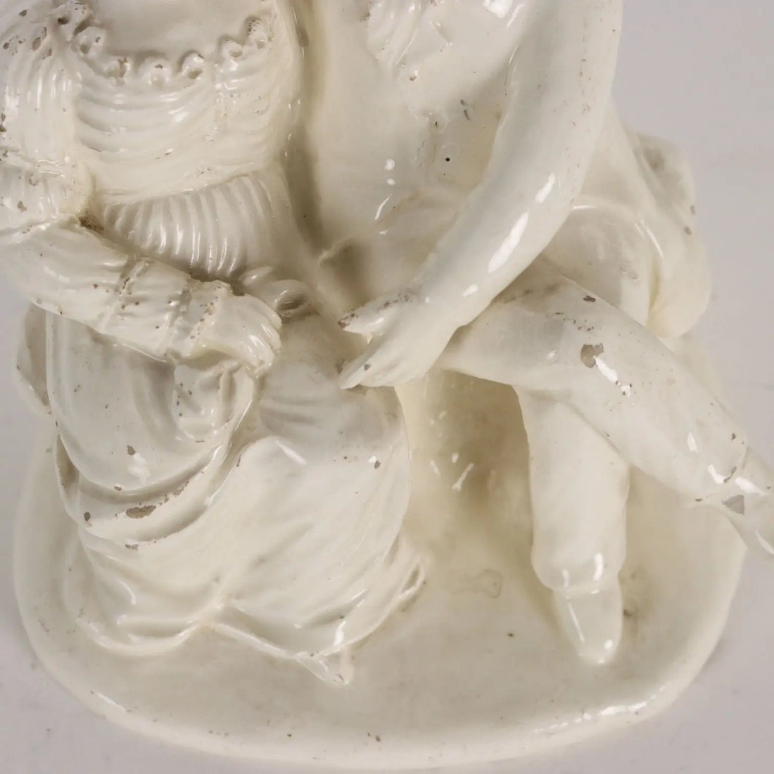 Ancient Sculpture Gallant Couple Venetian Manufacture '800 - Italy, Mid XIX Century | Antiques | Ceramics Products