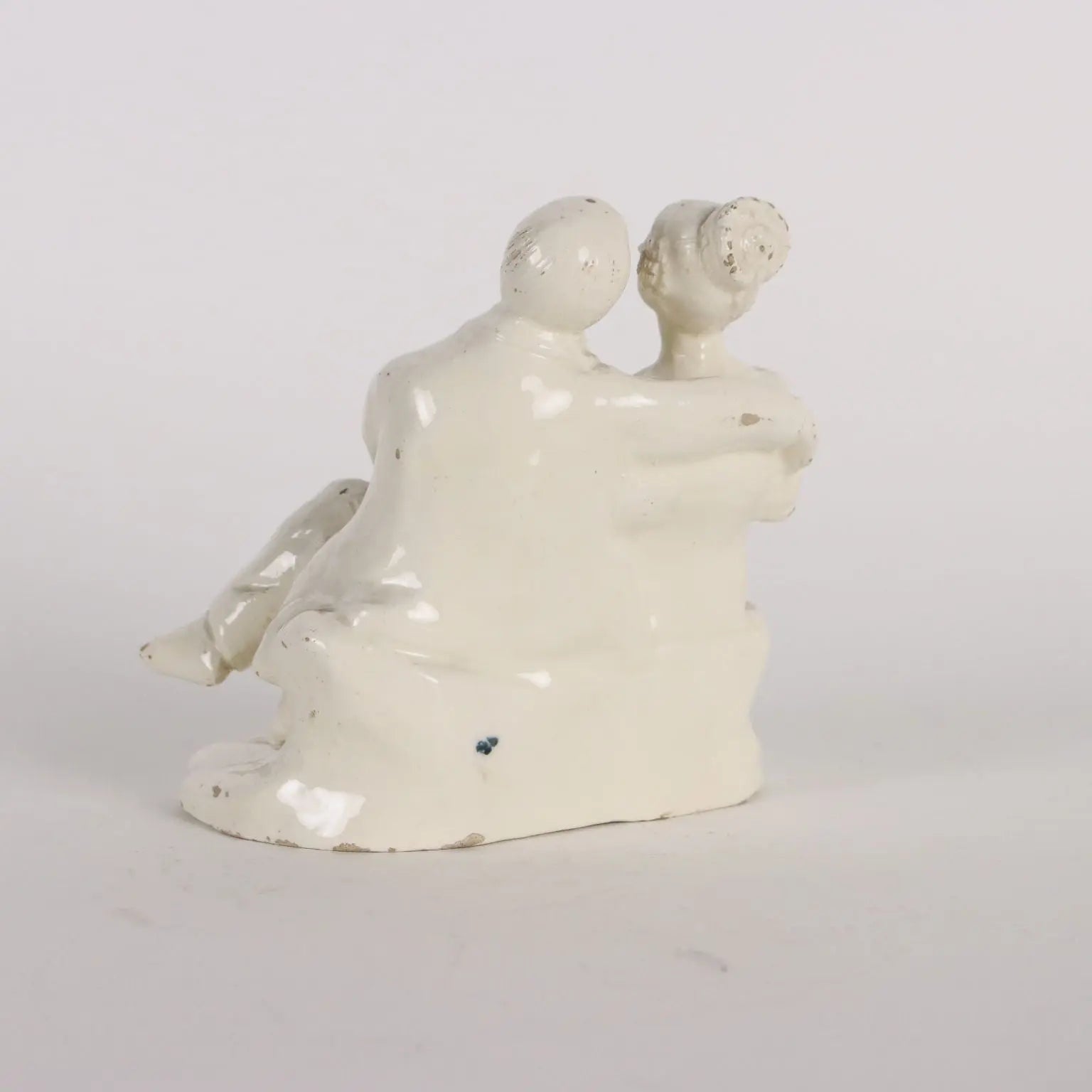 Ancient Sculpture Gallant Couple Venetian Manufacture '800 - Italy, Mid XIX Century | Antiques | Ceramics Products