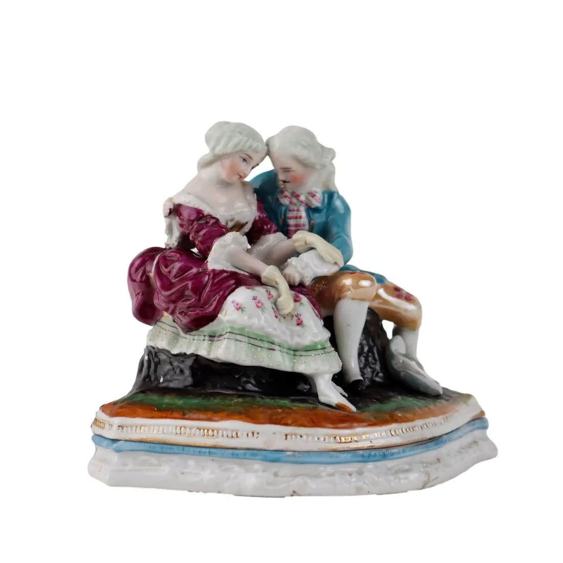Ancient Inkwell The Old Paris 1860 Porcelain Elegant Scene - France, 1860 ca. | Antiques | Ceramics Products