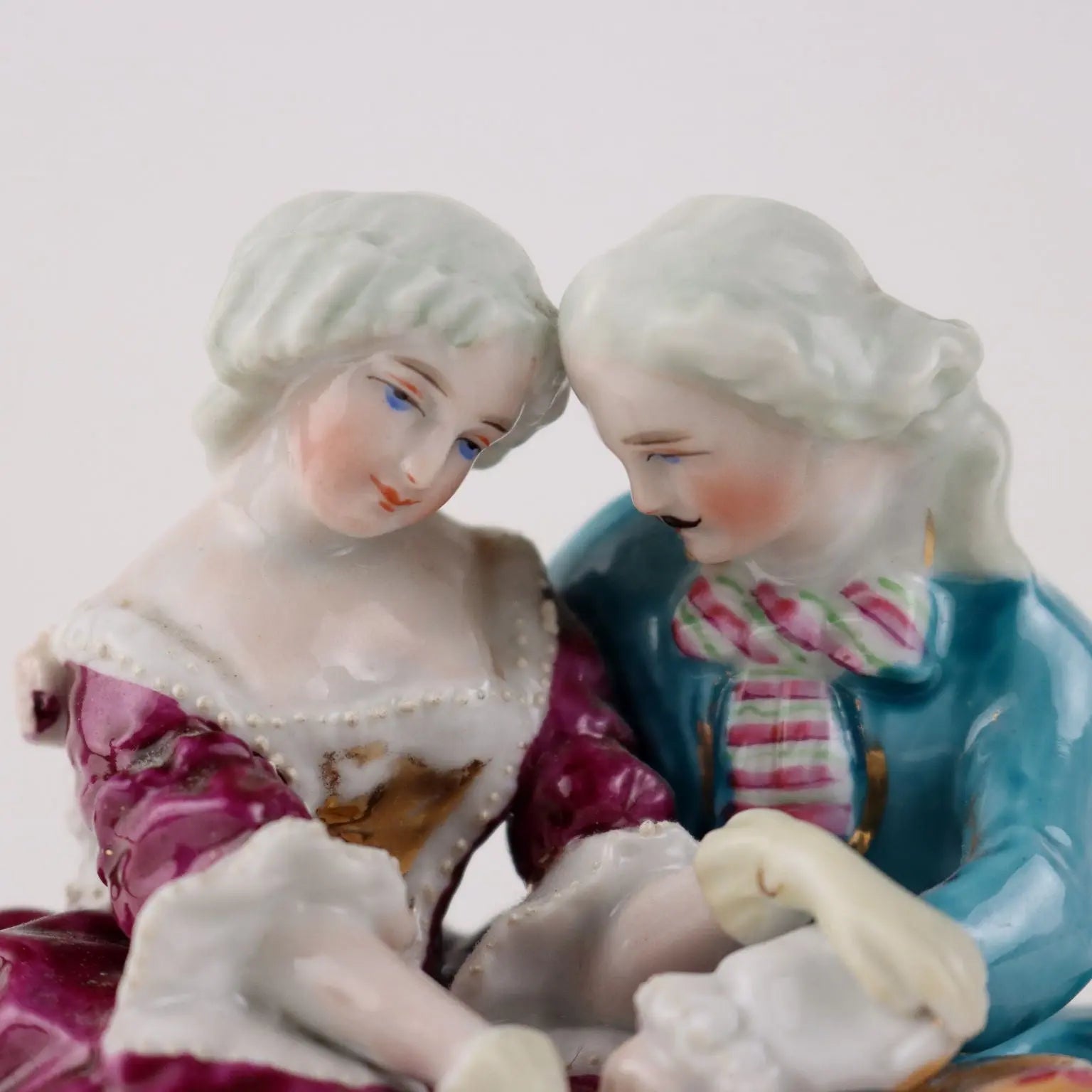Ancient Inkwell The Old Paris 1860 Porcelain Elegant Scene - France, 1860 ca. | Antiques | Ceramics Products