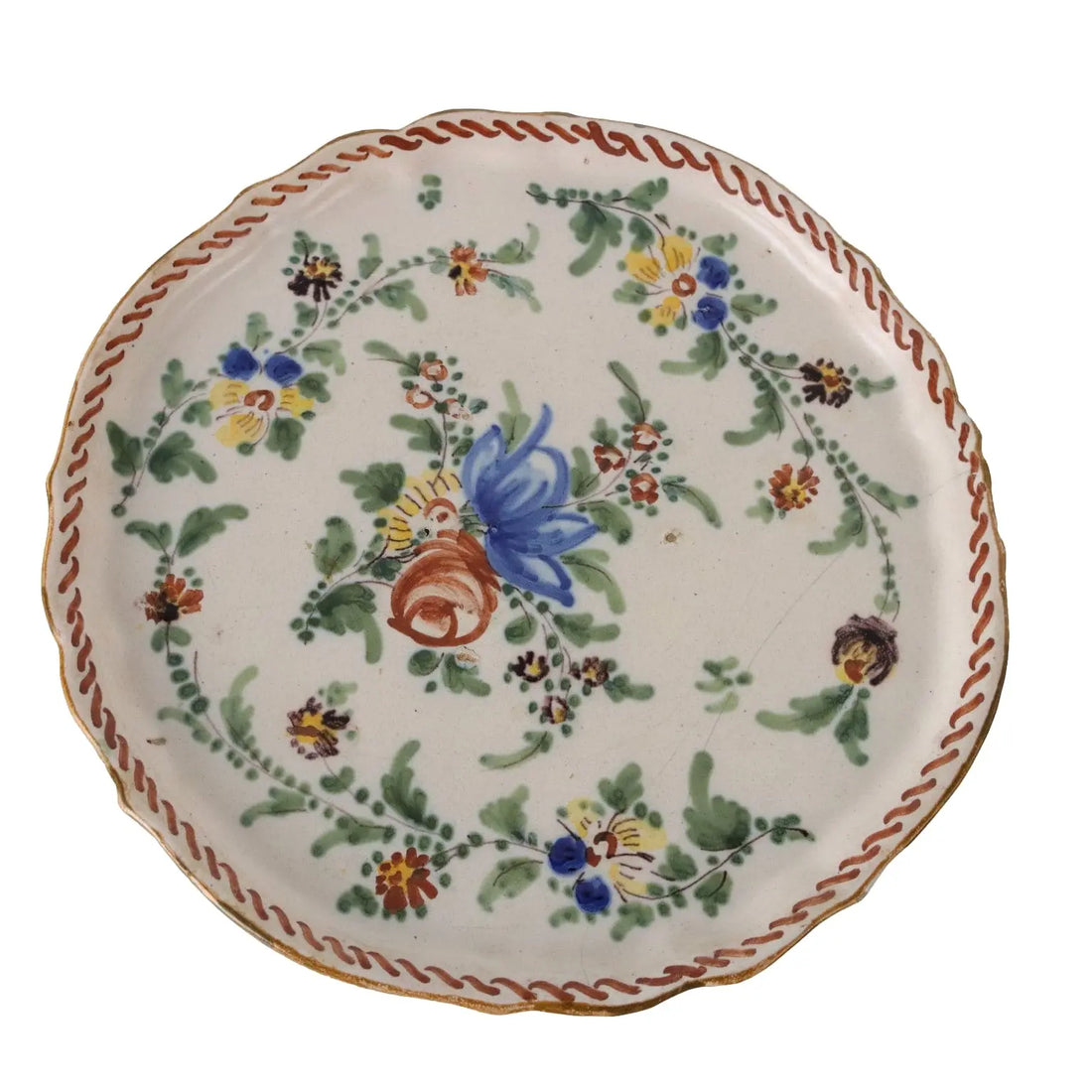 Antique Fruit Stand Coloured Majolica France XIX Century - France, Second Half XIX Century | Antiques | Ceramics Products