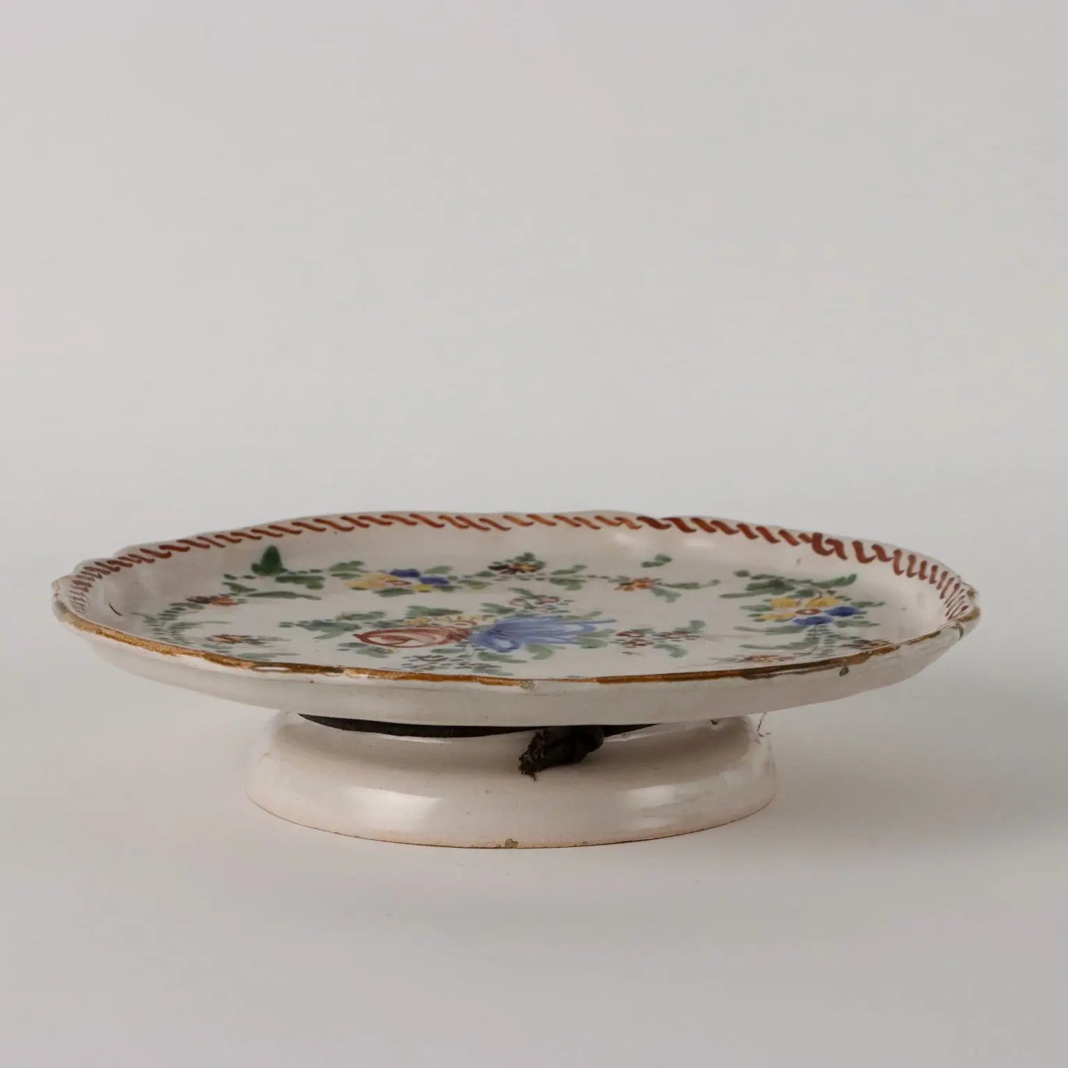 Antique Fruit Stand Coloured Majolica France XIX Century - France, Second Half XIX Century | Antiques | Ceramics Products