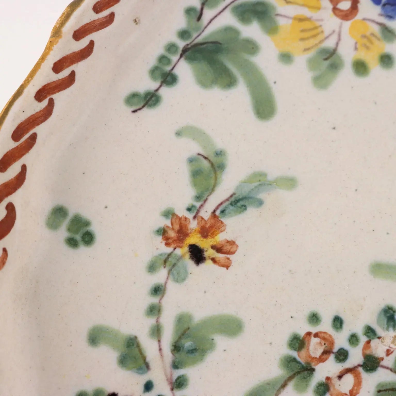 Antique Fruit Stand Coloured Majolica France XIX Century - France, Second Half XIX Century | Antiques | Ceramics Products