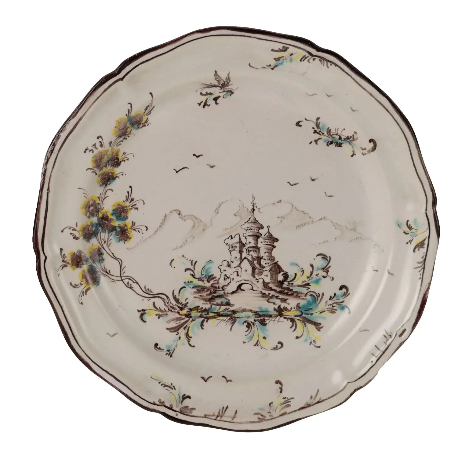 Antique Plate Coloured Majolica Italy XIX-XX Century - Italy, Late XIX - Early XX Century | Antiques | Ceramics Products
