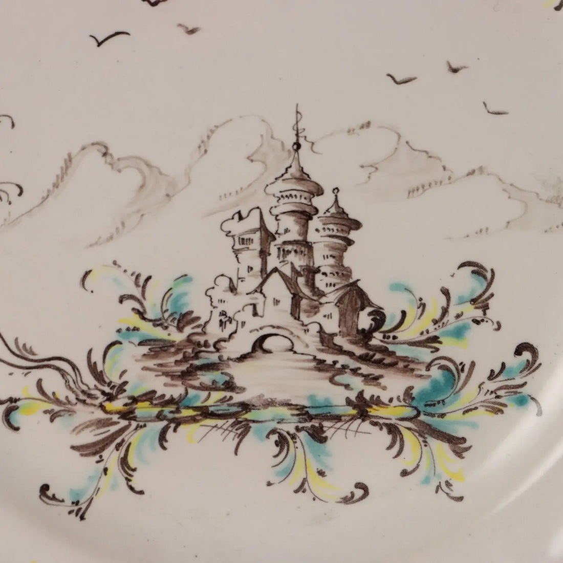 Antique Plate Coloured Majolica Italy XIX-XX Century - Italy, Late XIX - Early XX Century | Antiques | Ceramics Products