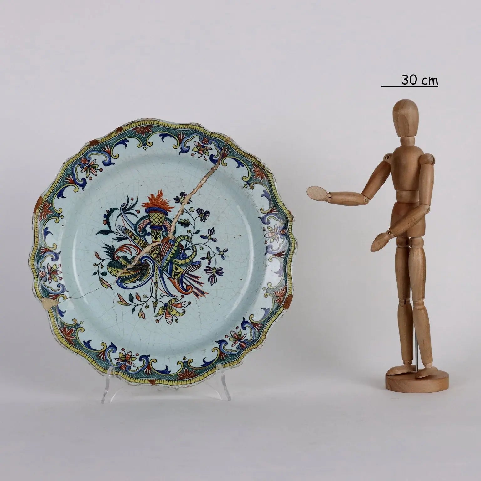 Antique Plate Rouen's Majolica France Mid XIX Century - France, Mid XIX Century | Antiques | Ceramics Products