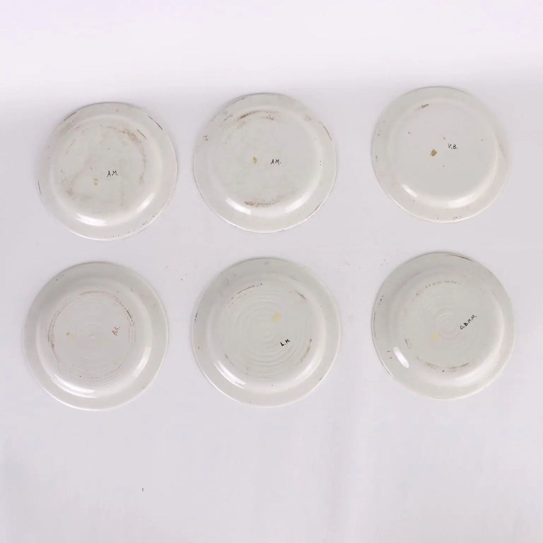 Group of 6 Antique Plates Majolica Northern Italy XIX Century - Northern Italy, Late XIX Century | Antiques | Ceramics Products