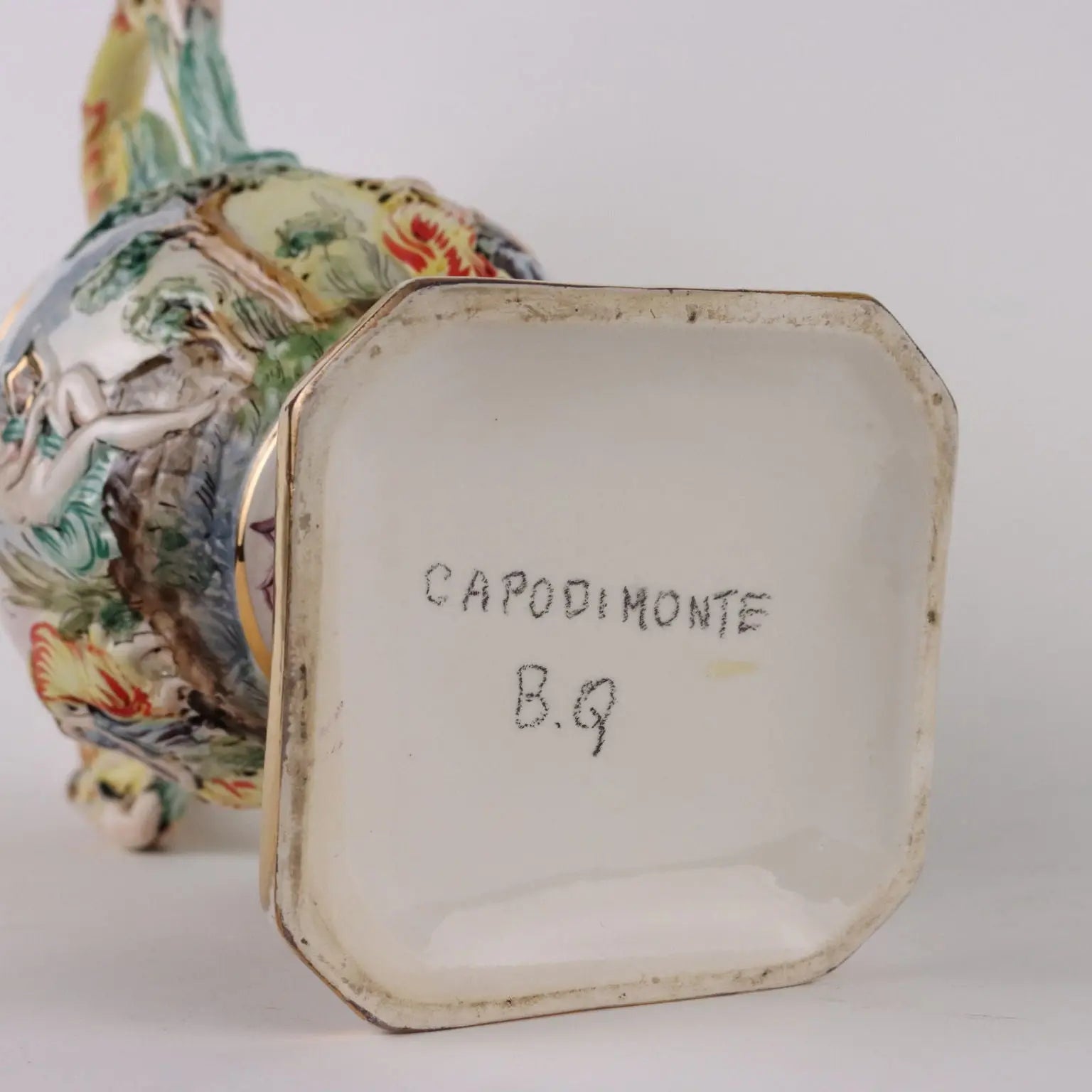 Pair of Antique Vases Ceramic of Capodimonte Italy XX Century - Italy, Mid XX Century ca. | Antiques | Ceramics Products